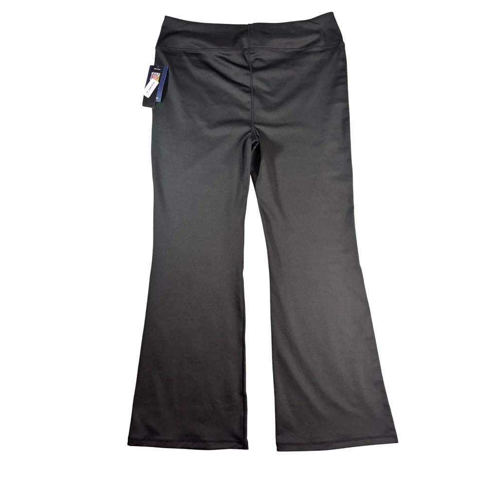 Fanatics Miami Dolphins NFL Women Black Flare Leg Yoga Pants 2XL NWT